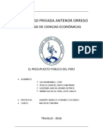 El Presupuesto Publico Del Peru