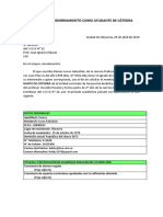 Formato y Ejemplo Solicitud para Ser Ayudante-Alumno de Cátedra.