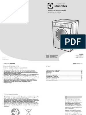 pueblo Destino preferir Manual Ede075ddlw PDF | PDF | Secadora de ropa | Residuos