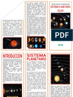 Triptico Sistema Solar