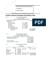 Contoh Laporan Keuangan Perusahaan Jasa