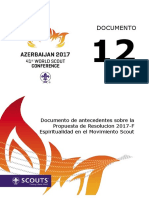 ConfDoc12_Baku2017_Background Document Regarding Resolution 2017-F Spirituality in Scouting_ESP