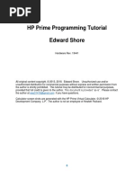 2018 HP Prime Programming Tutorial