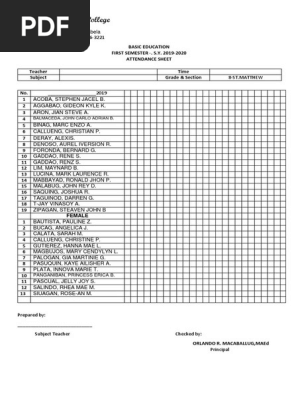 Attendance