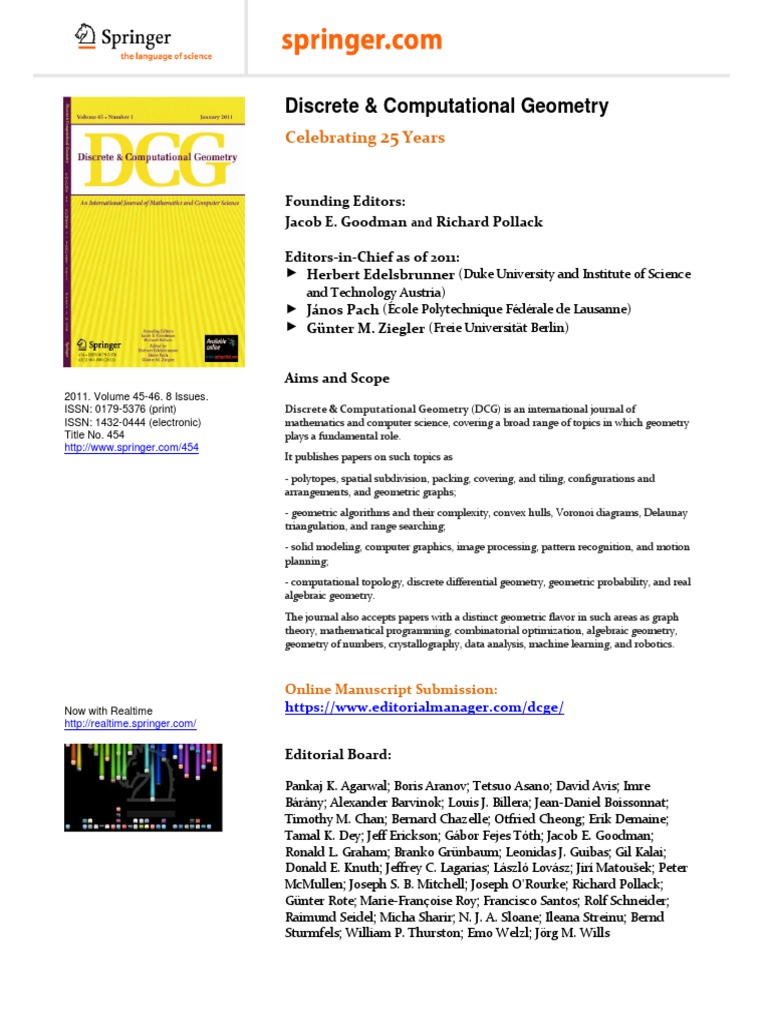 Discrete & Computational Geometry | PDF