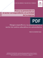 BENLLOCH LOPEZ, Maria Cruz. (2015) Riesgos Especificos y Su Prevencion en Sector Centros Educativos No Universitarios - Cs PDF