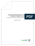 Summary Memorandum: Tunnel Constructability Study