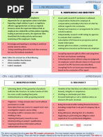 I. Professionalism: A. Knowledge of The Law B. Independence and Objectivity