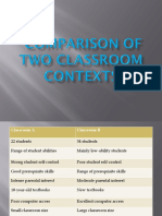 Comparison of Two Classroomss301ppt