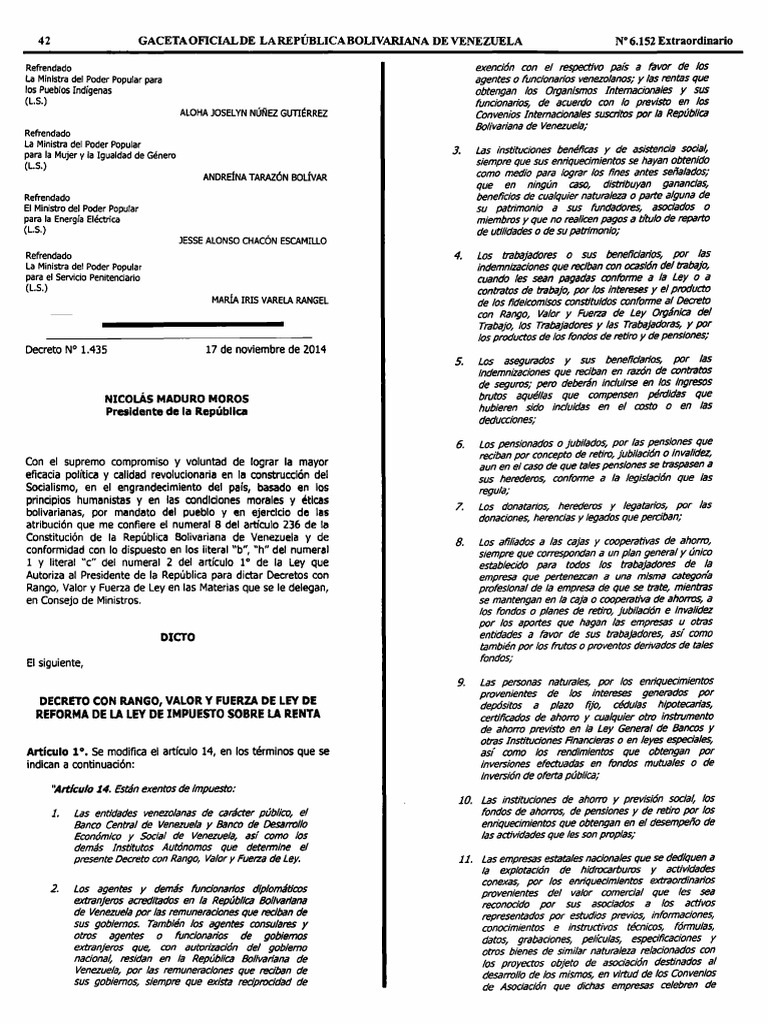 Ley de Impuesto Sobre La Renta 2017 PDF | PDF | Impuestos | Salario