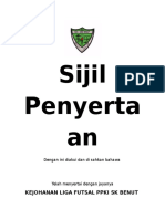 Sijil Penyertaan Futsal