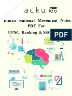 For UPSC, Banking & SSC Exams: Indian National Movement Notes PDF