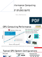 High Performance Computing in CST Studio Suite: Felix Wolfheimer