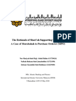The Rationale of Shari’ah Supporting Contracts in MPO Transactions
