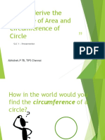 How To Derive The Formulae of Area and Circumference of Circle