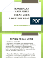 Pengenalan Manajamen Rekam Medik Klinik Pratama