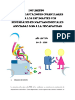 Documento de Las Adaptaciones Curriculares Alineados Al Pei en Vigencia