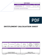 Fm-Hra-0054 Entitlement Calculation Sheet