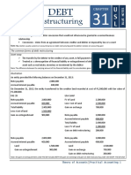 The Common Forms of Debt Restructuring: Asset Swap