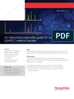 An Instrument Parameter Guide For Successful (U) HPLC Method Transfer