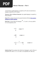 Kleene's Theorem - Part 1: The Recursive Definition of Regular Language