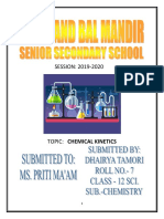 Chemical Kinetics Project of Class 12th
