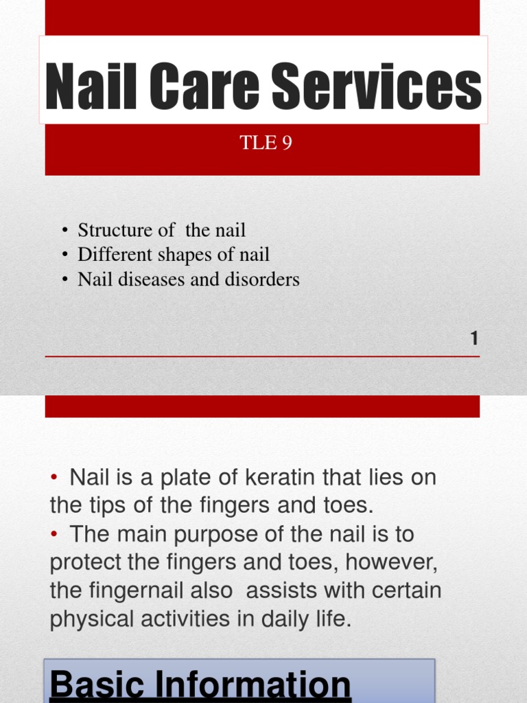 Nail Care Services Nail (Anatomy) Integumentary System
