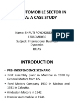 Ibd Case Study - Fdi in Automobile Sector in