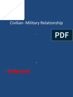 Civilian- Military Relationship