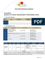 Procedure System of Flange Management Procedure (Site)