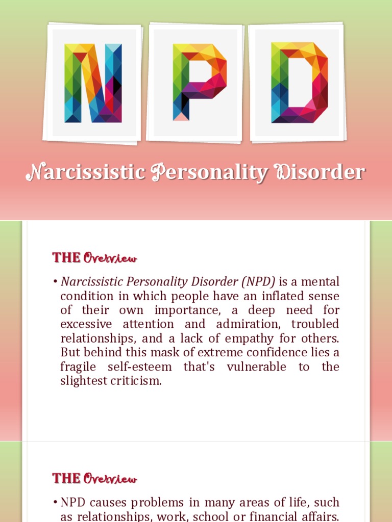 Understanding Narcissistic Personality Disorder | PDF | Narcissism ...
