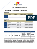 Material Inspection Procedure