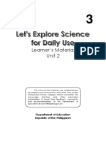 Science For Daily Use 3 Unit 1 Learner's Material - Living Things and Their Environment