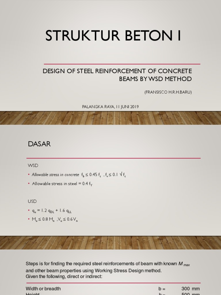 Struktur Beton I: Design of Steel Reinforcement of Concrete Beams by ...