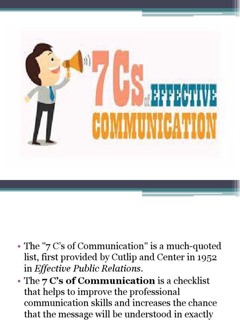 7'Cs of Communication | PDF | Communication | Information
