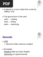 Gerunds and Infinitives