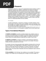 Correlation and Descriptive