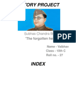 History Project: Subhas Chandra Bose