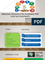 Personal Finance & Tax Planning For Cost Accountants: Roven Pereira