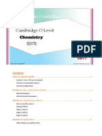 O'Level Chemistry(5070) Guideline