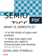 Semio Tics: Interpretati On of Images and Symbols