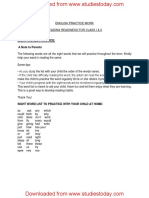 Sight Words Practice:: English Practice Work Reading Readiness For Class I & Ii