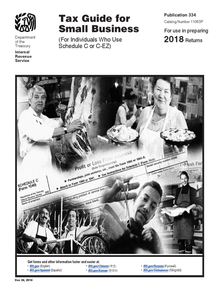 IRS Small Business Tax Guide 2018 | PDF | Irs Tax Forms | Social