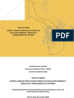 Tesis de Grado Arquitectura Diseno y Analisis para Colegio Publico en El Corregimiento de Tocumen PDF