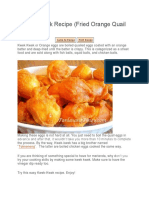 Kwek - Kwek Recipe (Fried Orange Quail Eggs) : Tokneneng