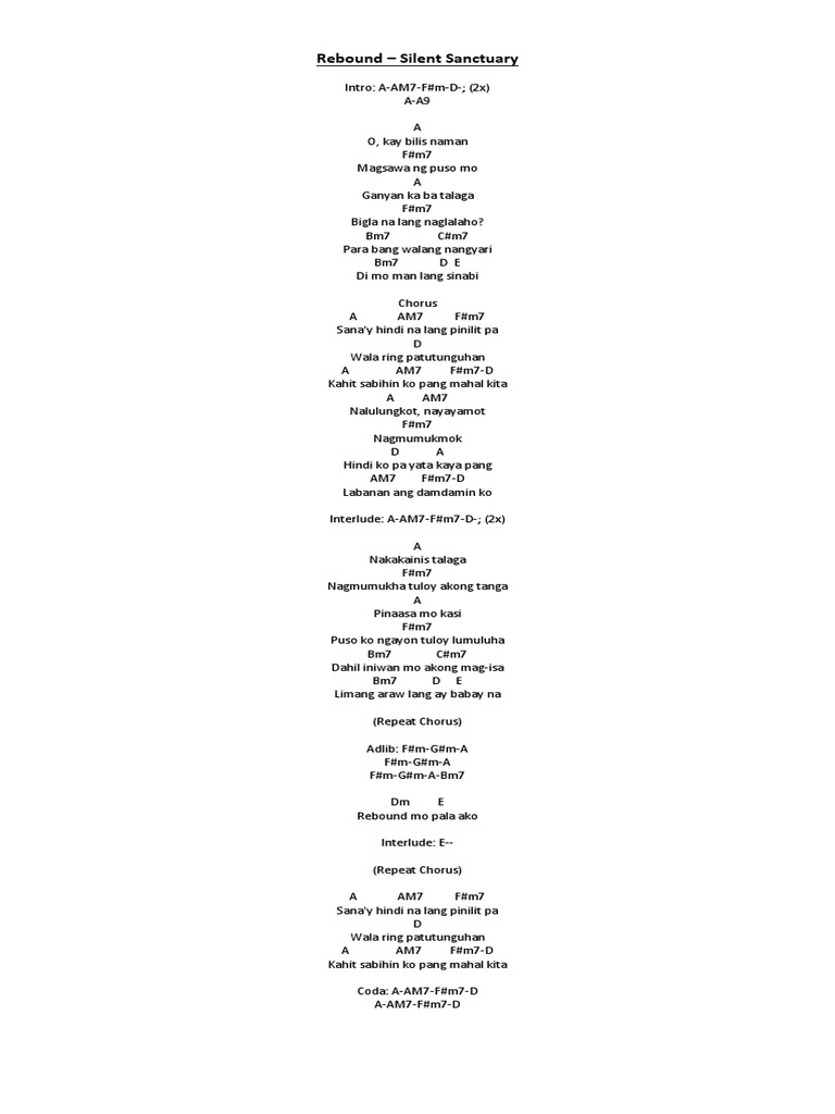 Lyrics and Chords | PDF