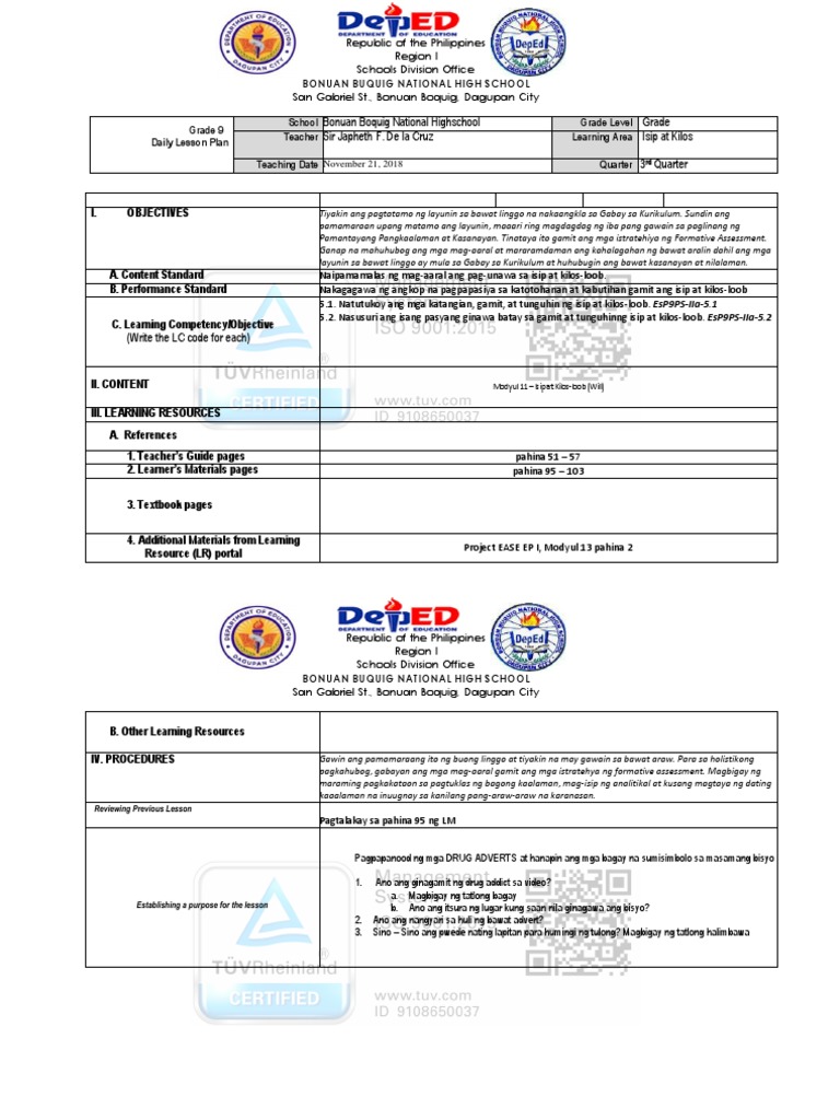 Ndep DLL Nov | PDF