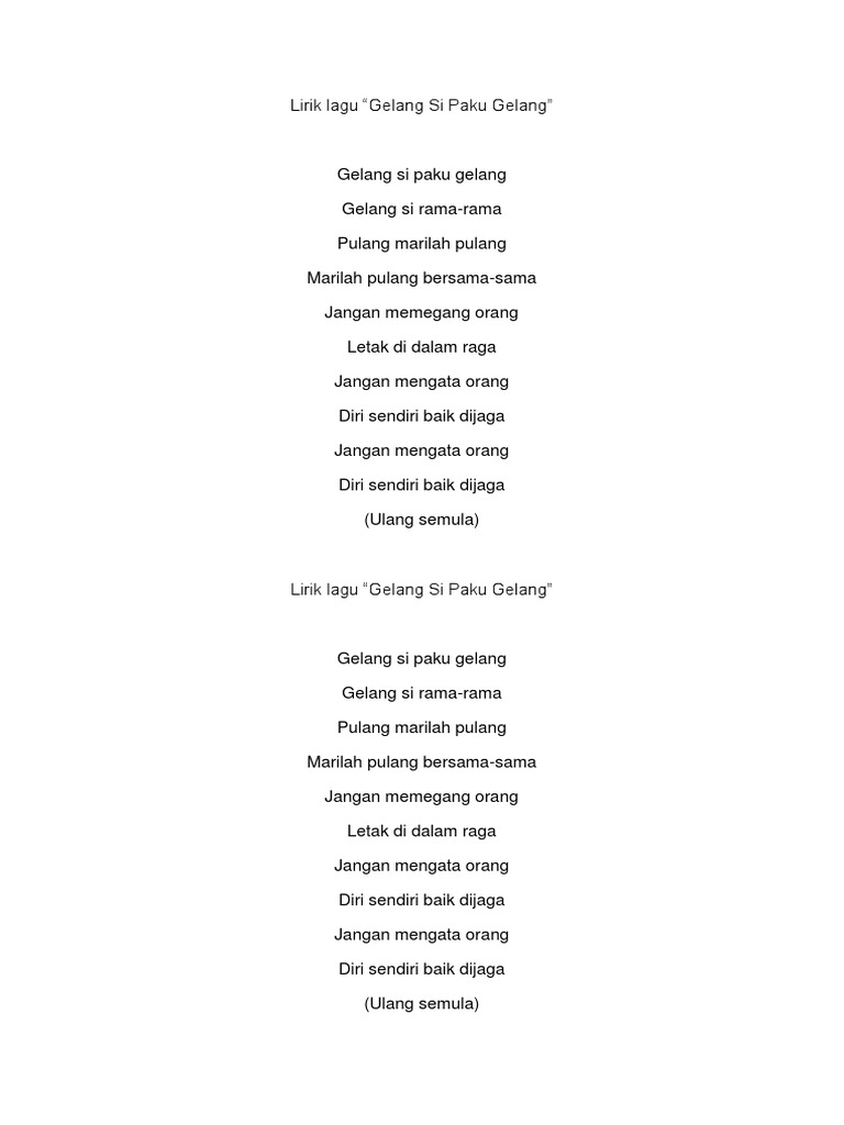 Lirik Lagu Pdf