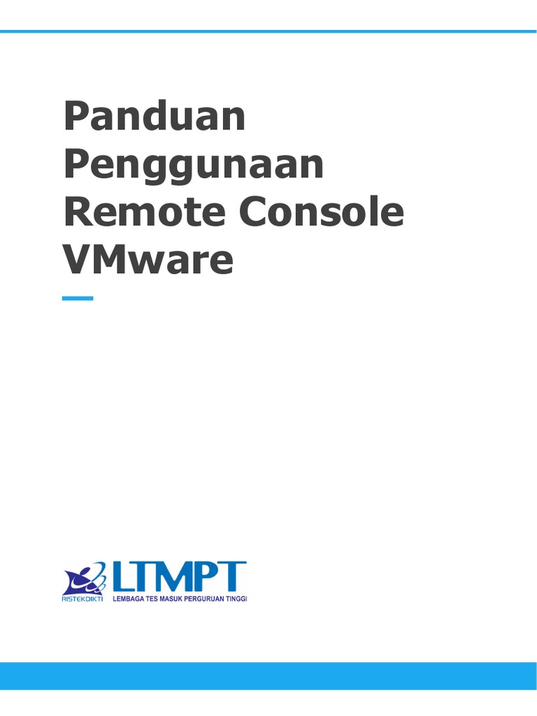 Panduan Penggunaan Remote Console VMware | PDF