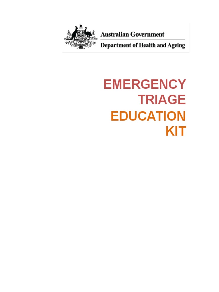 Emergency Triage: Education KIT | PDF | Emergency Department | Evidence ...